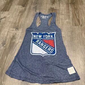 Original Retro Brand Blue New York Rangers Tank Top